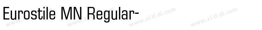 Eurostile MN Regular字体转换